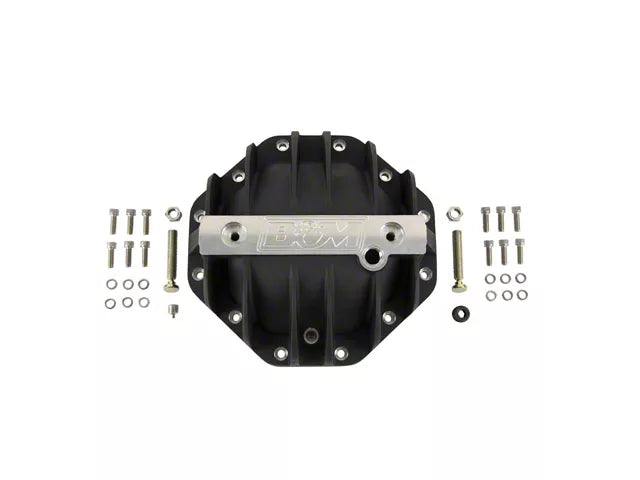 B&M Hi-Tek Aluminum Differential Cover; Black; 9.25-Inch